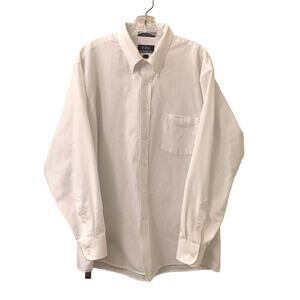 RBM Oxford Long Sleeve Men's Dress Shirt, Wrinkle Resistant, Size 17.5 34/35